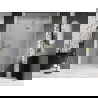 Mexen Lunar L sprchové dvere otváracie pravé 135 cm, transparentné, zlaté kartáčované - 834L-135-000-55-00-P