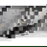 Mexen Lunar L sprchové dvere otváracie pravé 135 cm, transparentné, zlaté kartáčované - 834L-135-000-55-00-P