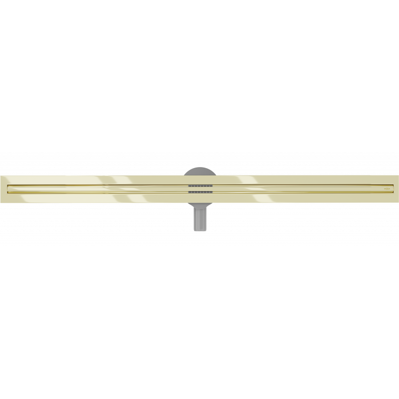 Mexen Flat 360° Slim otočný lineárny odtok 150 cm, zlatý - 1541150