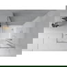 Mexen Rio štvorcová sprchová kabína 70 x 70 cm, transparentnéné, chrómová + závesný bidet Rio, biela- 860-070-070-01-00-4510