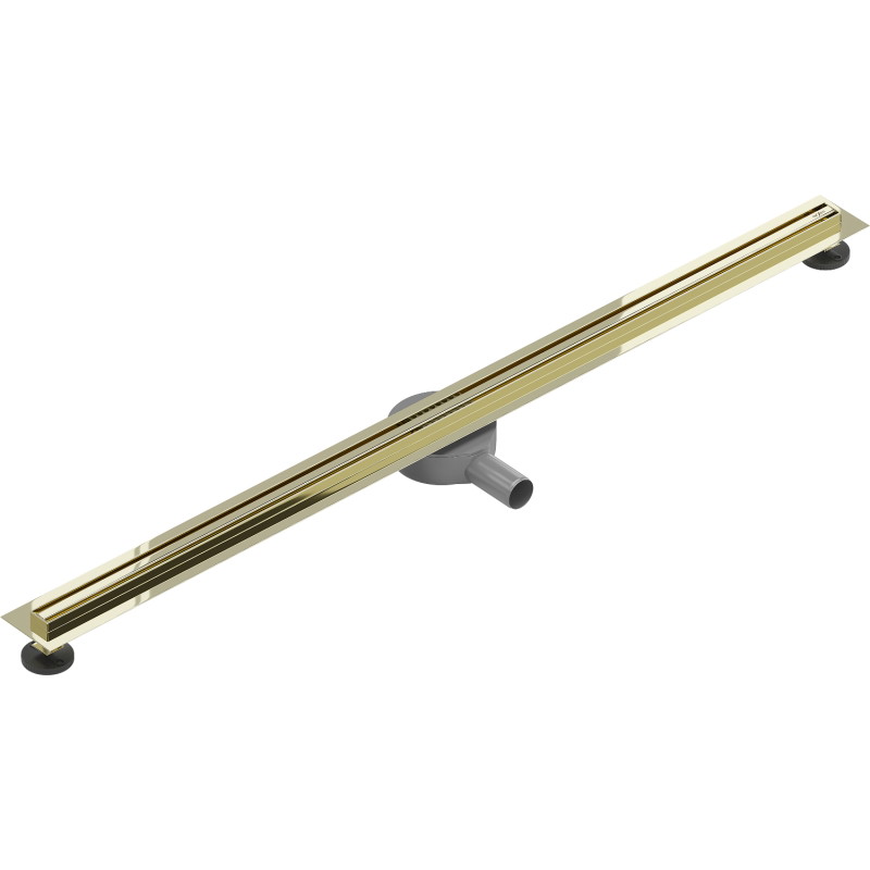 Mexen Flat 360° Slim otočný líniový odtok 160 cm, zlatý - 1541160
