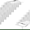 Mexen Rio štvorcová sprchová kabína 70 x 70 cm, inovať, chrómová + závesný bidet Rio, biela- 860-070-070-01-30-4510