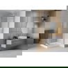 Mexen Rio štvorcová sprchová kabína 70 x 70 cm, inovať, chrómová + závesný bidet Rio, biela- 860-070-070-01-30-4510