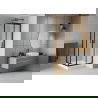 Mexen Rio štvorcová sprchová kabína 70 x 70 cm, inovať, čierna + závesný bidet Rio, biela- 860-070-070-70-30-4510