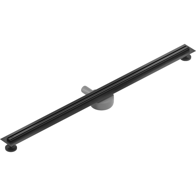 Mexen Flat 360° Slim otočný líniový odtok 130 cm, čierny - 1741130