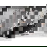 Mexen Lunar L sprchové dvere otváracie pravé 135 cm, transparentné, ružové zlato - 834L-135-000-60-00-P