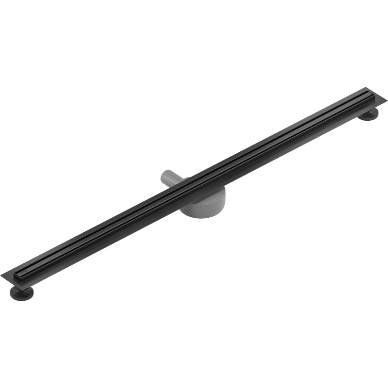Mexen Flat 360° Slim otočný líniový odtok 160 cm, čierny - 1741160