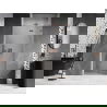 Mexen Lunar L pravé sprchové dvere pravé 75 cm, priehľadné, brúsená meď - 834L-075-000-65-00-P