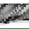 Mexen Lunar L sprchové dvere pravé 120 cm, transparentné, kartáčovaná meď - 834L-120-000-65-00-P