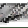 Mexen Lunar L sprchové dvere pántové pravé 135 cm, priehľadné, brúsená meď - 834L-135-000-65-00-P