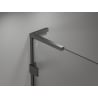 Mexen Lunar L sprchové dvere otočné pravé 90 cm, transparentné, gun gray brúsené - 834L-090-000-66-00-P