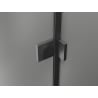Mexen Lunar L sprchové dvere otváravé pravé 110 cm, transparentné, brúsená zbraňová sivá - 834L-110-000-66-00-P