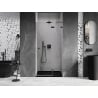 Mexen Lunar L sprchové dvere otváravé pravé 110 cm, transparentné, brúsená zbraňová sivá - 834L-110-000-66-00-P