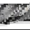 Mexen Lunar L sprchové dvere pántové pravé 85 cm, transparentné, čierne - 834L-085-000-70-00-P