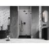 Mexen Lunar L sprchové dvere otváravé pravé 95 cm, transparentné, čierne - 834L-095-000-70-00-P