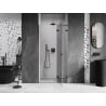Mexen Lunar L sprchové dvere otváravé pravé 95 cm, transparentné, čierne - 834L-095-000-70-00-P