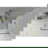 Mexen Rio štvorcový sprchový kút 70 x 70 cm, matný, zlatý - 860-070-070-50-30