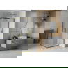 Mexen Rio štvorcový sprchový kút 70 x 70 cm, matný, zlatý - 860-070-070-50-30