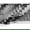 Mexen Lunar L sprchové dvere výklopné pravé 125 cm, transparentné, gun metal - 834L-125-000-95-00-P