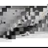 Mexen Lunar L sprchové dvere výklopné pravé 140 cm, transparentné, gun metal - 834L-140-000-95-00-P
