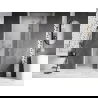 Mexen Lunar L sprchové dvere otočné pravé 95 cm, číre, kefovaný nikel - 834L-095-000-97-00-P