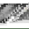 Mexen Lunar L sprchové dvere výkyvné pravostranné 100 cm, transparentné, brúsený nikel - 834L-100-000-97-00-P