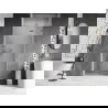 Mexen Lunar L sprchové dvere výklopné pravé 120 cm, transparentné, brúsený nikel - 834L-120-000-97-00-P
