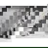 Mexen Lunar L sprchové dvere výkyvné pravé 135 cm, priehľadné, brúsený nikel - 834L-135-000-97-00-P