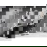 Mexen Lunar-F skladacie sprchové dvere pravé 75 cm, transparentné, brúsené zbraň šedá - 836-075-000-66-00-P
