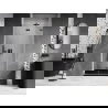 Mexen Lunar-F skladacie sprchové dvere pravé 75 cm, transparentné, brúsené zbraň šedá - 836-075-000-66-00-P