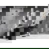 Mexen Lunar-F skladacie sprchové dvere pravé 75 cm, transparentné, brúsené zbraň šedá - 836-075-000-66-00-P