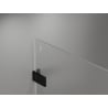 Mexen Lunar-F skladacie sprchové dvere pravé 85 cm, transparentné, čierne - 836-085-000-70-00-P