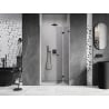 Mexen Lunar-F skladacie sprchové dvere pravé 60 cm, transparentné, gun metal - 836-060-000-95-00-P