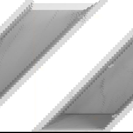 Mexen Lunar-B sprchové dvere pravé 65 cm, priehľadné, brúsený nikel - 832-065-000-97-00-P