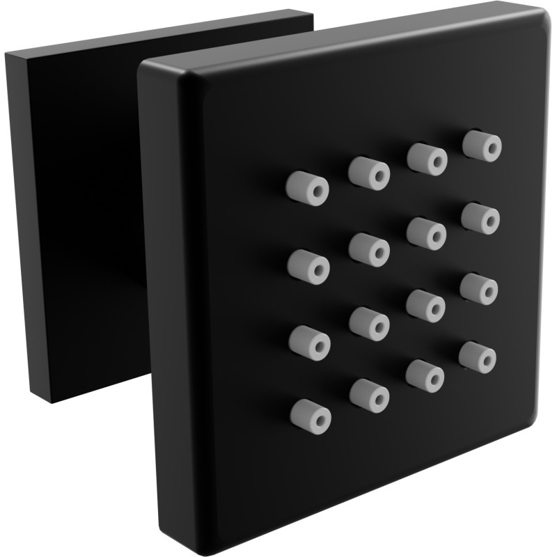 Mexen Cube povrchová bočná dýza, čierna - 79360-70