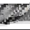 Mexen Lunar-F skladacie sprchové dvere pravé 85 cm, priehľadné, gun metal - 836-085-000-95-00-P