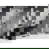 Mexen Lunar-F skladacie sprchové dvere pravé 85 cm, priehľadné, gun metal - 836-085-000-95-00-P