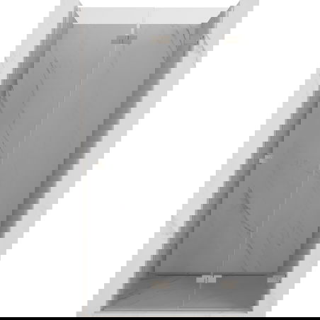 Mexen Lunar-F sklápacie sprchové dvere pravé 90 cm, transparentné, brúsený nikel - 836-090-000-97-00-P