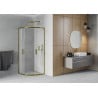 Mexen Rio polkruhový sprchovací kút 70 x 70 cm, matný, zlatý - 863-070-070-50-30