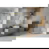 Mexen Rio sprchový kout polokruhový 90 x 90 cm, mléčný, zlatý - 863-090-090-50-30