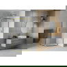 Mexen Rio sprchový kout polokruhový 90 x 90 cm, mléčný, zlatý - 863-090-090-50-30