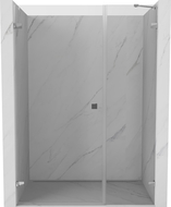 Mexen Lunar-B sprchové dvere otváracie ľavé 130 cm, transparentné, chróm - 832S-130-050-01-00-L