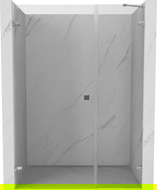 Mexen Lunar-B sprchové dvere otváracie ľavé 140 cm, transparentné, chróm - 832S-140-050-01-00-L