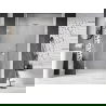 Mexen Lunar-B L sprchové dvere otváravé ľavé 140 cm, transparentné, biele - 832SL-140-050-20-00-L