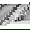 Mexen Lunar-B L sprchové dvere otváravé ľavé 140 cm, transparentné, biele - 832SL-140-050-20-00-L