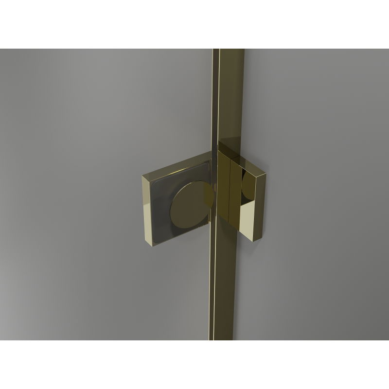 Mexen Lunar-B L sprchové dvere výklopné ľavé 120 cm, transparentné, zlaté - 832SL-120-050-50-00-L