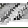 Mexen Lunar-B sprchové dvere výklopné ľavé 135 cm, transparentné, biele - 832S-135-050-20-00-L