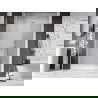 Mexen Lunar-B sprchové dvere výklopné ľavé 135 cm, transparentné, biele - 832S-135-050-20-00-L