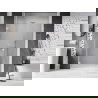 Mexen Lunar-B sprchové dvere výklopné ľavé 135 cm, transparentné, biele - 832S-135-050-20-00-L