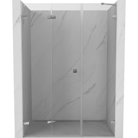 Mexen Lunar-F skladacie sprchové dvere ľavé 115 cm, transparentné, chróm - 836S-115-050-01-00-L